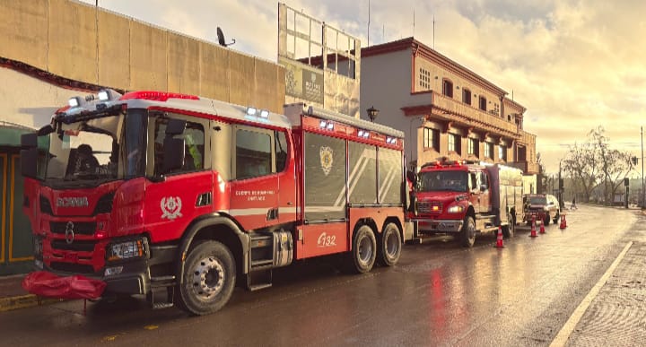 Con voluntarios de la 6ª y 12ª Compañía el CBS apoyó ante emergencia climática en la Región de Coquimbo