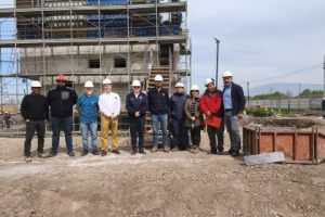 Superintendente e Intendente General constataron avance de obra en Complejo de Fuego